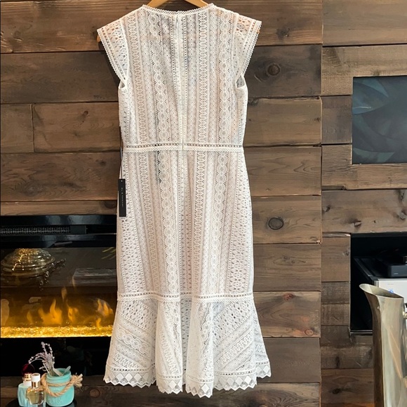 Elie Tahari Florance Dress in Fresh Pearl - Picture 4 of 16